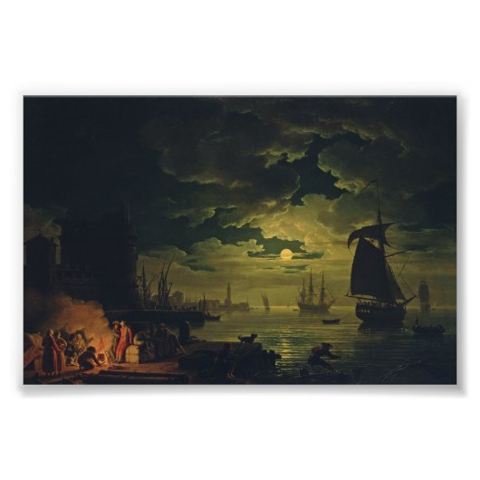 Moonlight Over Palermo High-Fidelity Fine Art  Foto Afdruk (Voorkant)