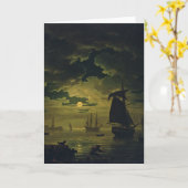 Moonlight Over Palermo High-Fidelity Fine Art Kaart (Gele Bloem)