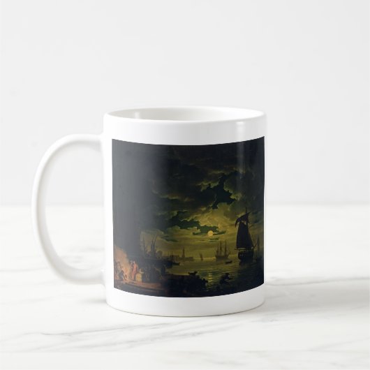 Moonlight Over Palermo High-Fidelity Fine Art Koffiemok (Links)