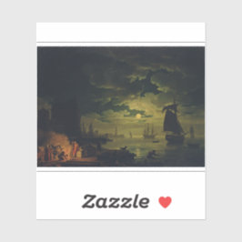 Moonlight Over Palermo High-Fidelity Fine Art Sticker