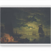 Moonlight Over Palermo High-Fidelity Fine Art  Sticker (Voorkant)