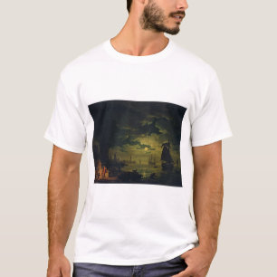 Moonlight Over Palermo High-Fidelity Fine Art  T-shirt