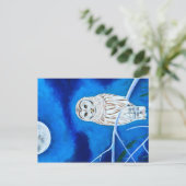 Moonlight Owl Briefkaart (Staand voorkant)