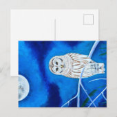 Moonlight Owl Briefkaart (Voorkant / Achterkant)
