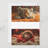 Moonlight Pact: Icy Heart Beach bruiloft uitnodigi Kaart (Achterkant)