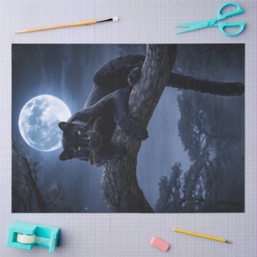 Moonlight Panther Tissuepapier (Craft)