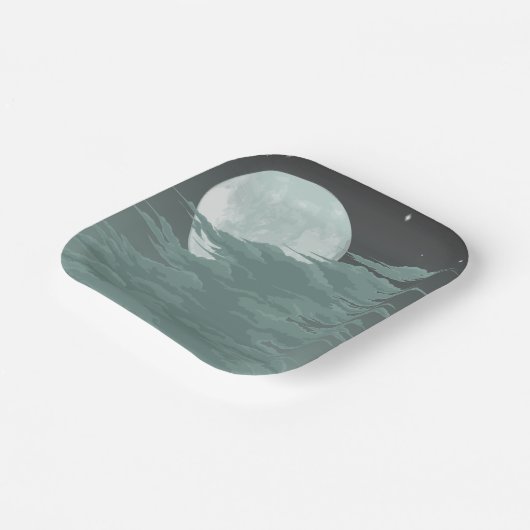 Moonlight Papieren Bordje (Gebogen)