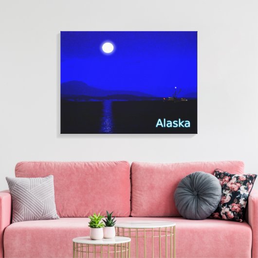 Moonlight Passage Canvas Afdruk (Insitu (Woonkamer))
