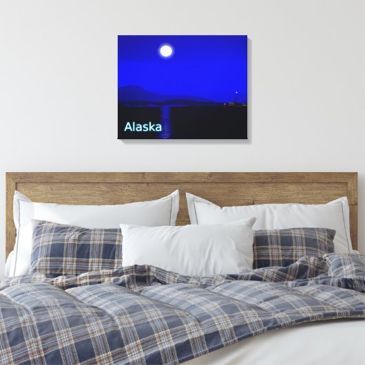 Moonlight Passage Canvas Afdruk (Insitu (Slaapkamer))