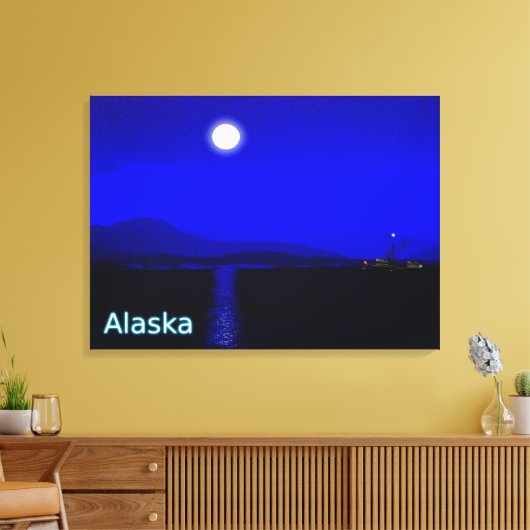 Moonlight Passage Canvas Afdruk (Insitu (Woonkamer))