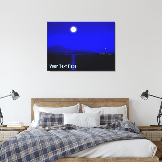 Moonlight Passage Canvas Afdruk (Insitu (Slaapkamer))