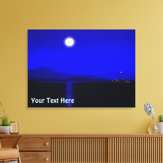 Moonlight Passage Canvas Afdruk (Insitu (Woonkamer))