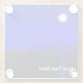 Moonlight Passage Glazen Onderzetter (Achterkant)