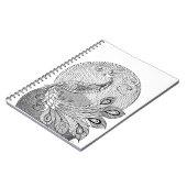 Moonlight Peacock Notitieboek (Linkerzijde)