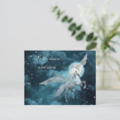Moonlight pegasus briefkaart (Staand voorkant)