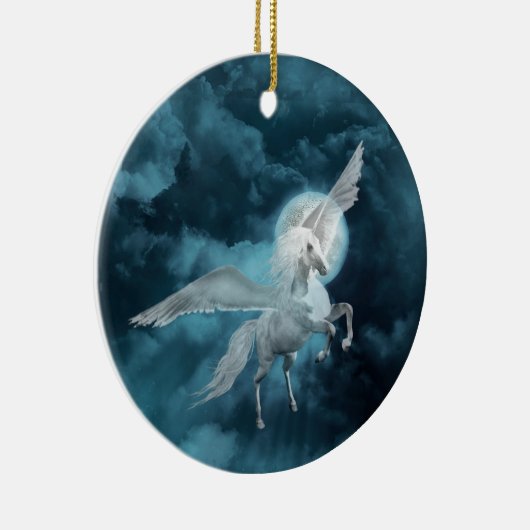 Moonlight pegasus keramisch ornament (Rechts)