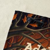 Moonlight Pompoen Patch Gepersonaliseerde Hallowee Strandlaken (In situ)