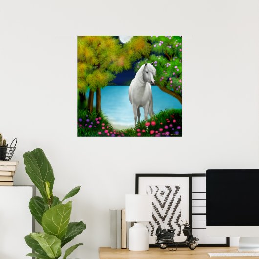 Moonlight-Poster Poster (Thuiskantoor)