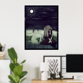 Moonlight-Poster Poster (Thuiskantoor)