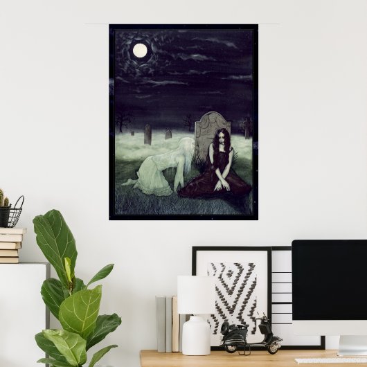 Moonlight-Poster Poster (Thuiskantoor)