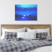Moonlight-Prints van het Canvas Afdruk (Insitu (Slaapkamer))