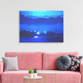 Moonlight-Prints van het Canvas Afdruk (Insitu (Woonkamer))