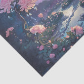 Moonlight Rain Garden Decoupage Tissue Paper Tissuepapier (Detail)