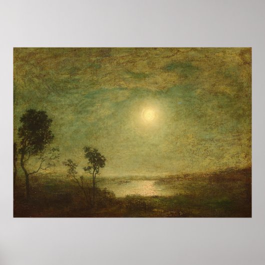 Moonlight - Ralph Albert Blakelock Fine Art Poster (Voorkant)