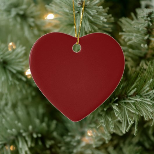 Moonlight Red Keramisch Ornament (Boom)