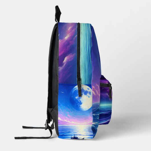 Moonlight Ride Bedrukte Rugzak (Links)
