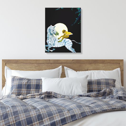 Moonlight Ride Canvas Afdruk (Insitu (Slaapkamer))