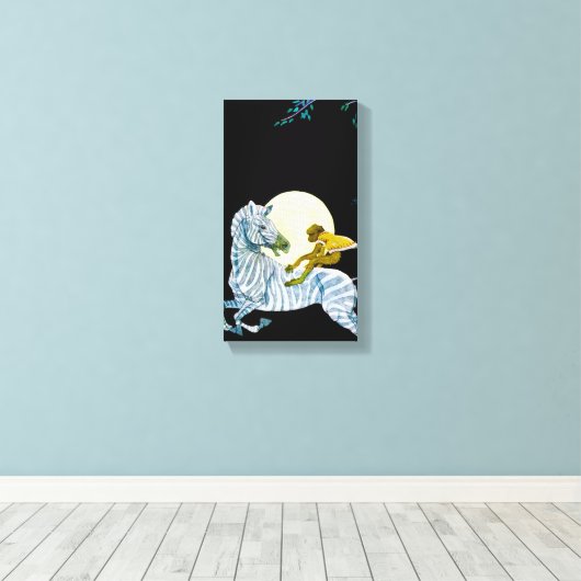 Moonlight Ride Canvas Afdruk (Insitu (Houten vloer))