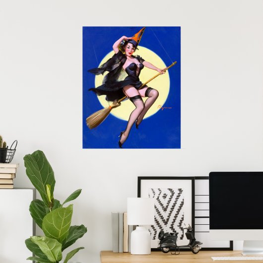 Moonlight Ride Pin omhoog Poster (Thuiskantoor)