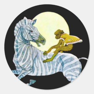 Moonlight Ride Ronde Sticker