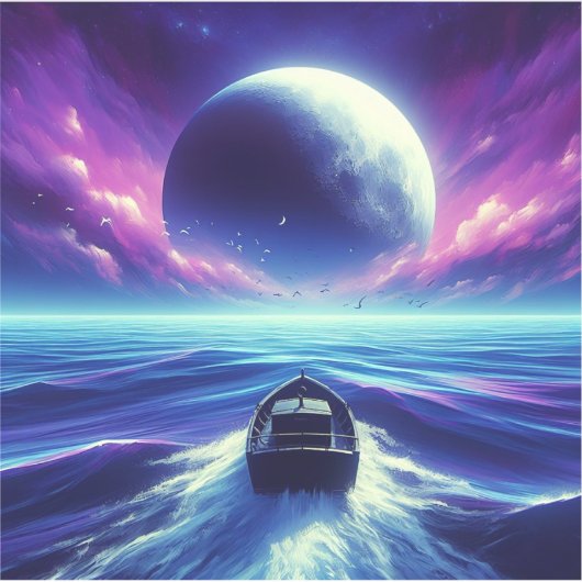 Moonlight Ride Sticker (Voorkant)