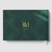 Moonlight Romance Bruiloft Emerald Gold ID881 Gastenboek (Achterkant)