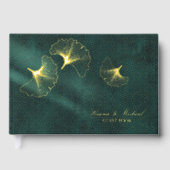 Moonlight Romance Bruiloft Emerald Gold ID881 Gastenboek (Voorkant)