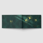 Moonlight Romance Bruiloft Emerald Gold ID881 Gastenboek (Volledig)