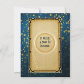 Moonlight Romance bruiloft RSVP Kaart (Achterkant)