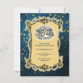 Moonlight Romance bruiloft RSVP Kaart