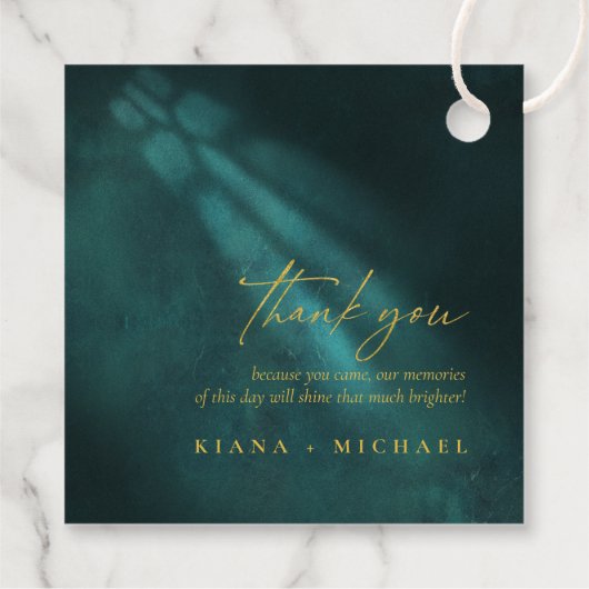 Moonlight Romance Dank je Emerald Gr ID881 Bedankjes Labels (Achterkant)