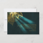 Moonlight Romance Trouw Emerald Groen ID881 Bedankkaart (Achterkant)