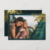 Moonlight Romance Trouw Emerald Groen ID881 Bedankkaart (Voorkant / Achterkant)