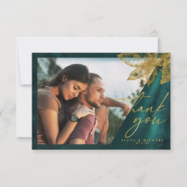 Moonlight Romance Trouw Emerald Groen ID881 Bedankkaart