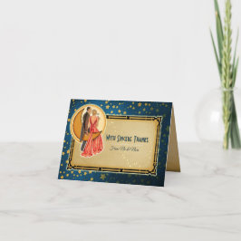 Moonlight Romance Trouwkaart Dankbetuiging - Blond Bedankkaart