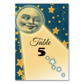 Moonlight Romance Trouwtafel Nummers Kaart (Voorkant)