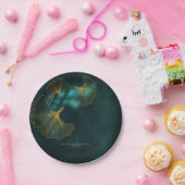 Moonlight Romance Wedding2 Emerald Green ID881 Papieren Bordje (Feest)