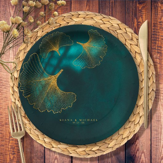 Moonlight Romance Wedding2 Emerald Green ID881 Papieren Bordje