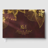 Moonlight Romance Wedding Burgundy ID881 Gastenboek (Voorkant)