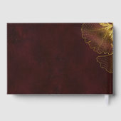 Moonlight Romance Wedding Burgundy ID881 Gastenboek (Achterkant)